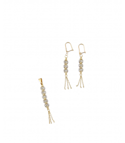 نیم ست کیمیا گلد هماتیت گلد Hematite Gold کد 131166