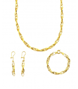 سرویس شانل حریر هماتیت گلد Hematite Gold کد 131274