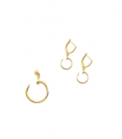 نیم ست ماکان ساغر هماتیت گلد Hematite Gold کد 131466