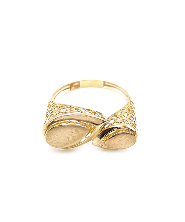 انگشتر ریحان سیمین هماتیت گلد Hematite Gold کد 131637