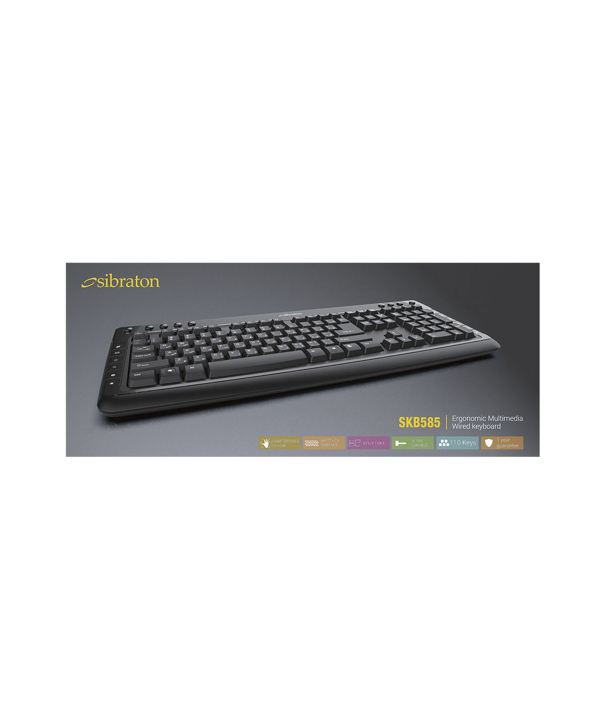 کیبورد سیبراتون مدل skb585