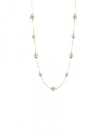 گردنبند رولباسی سواروسکی میو گلد Mio Gold کد NC1415