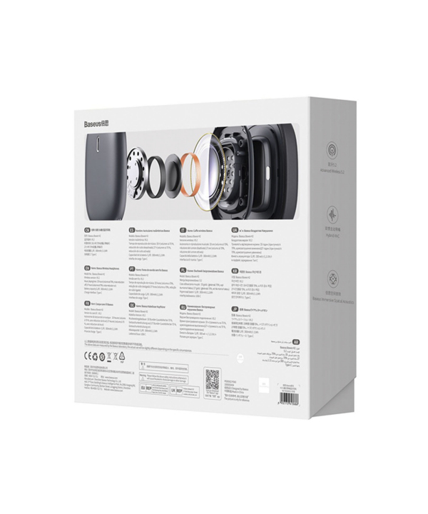 هدفون بلوتوثی 5.2 با قابلیت حذف نویز بیسوس Baseus Bowie H2 Noise-Cancelling Wireless Headphone NGTW260013