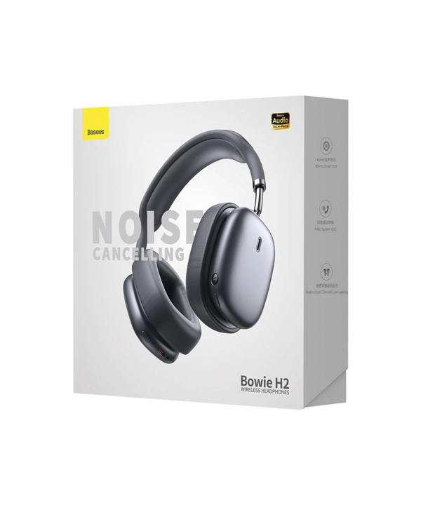 هدفون بلوتوثی 5.2 با قابلیت حذف نویز بیسوس Baseus Bowie H2 Noise-Cancelling Wireless Headphone NGTW260013
