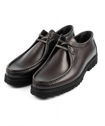 کفش روزمره چرم طبیعی مردانه چرم مشهد مدل J6198