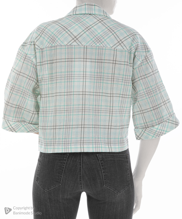 شومیز نخی آستین کوتاه زنانه زیلان مدل 00120410327