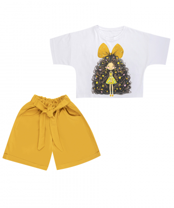 ست تیشرت و شلوار دخترانه مادر Madar مدل گودگرل