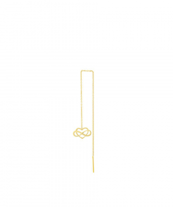 گوشواره بخیه ای قلب(تک لنگه)کدE1314