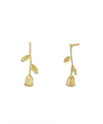 گوشواره گل رز میو گلد Mio Gold کد E1349