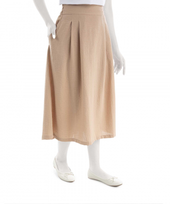 دامن بلند لینن زنانه بهبود مدل BEH-402065