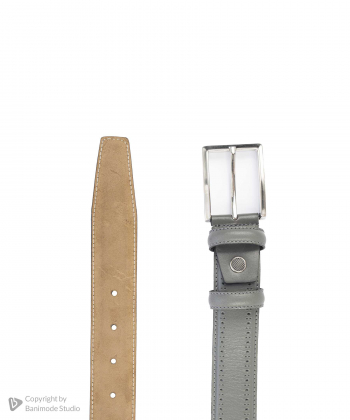 کمربند چرم طبیعی مردانه ست من مدل am-set-b249
