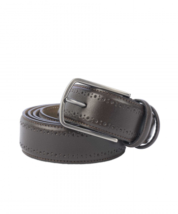 کمربند چرم طبیعی مردانه ست من مدل BELT200