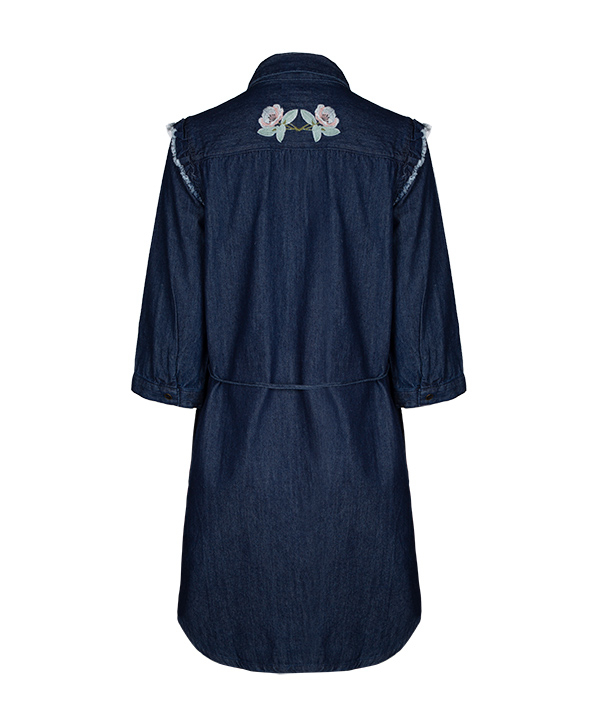 مانتو جین اسپرت دکمه دار آبی جوتی جینز Jooti Jeans