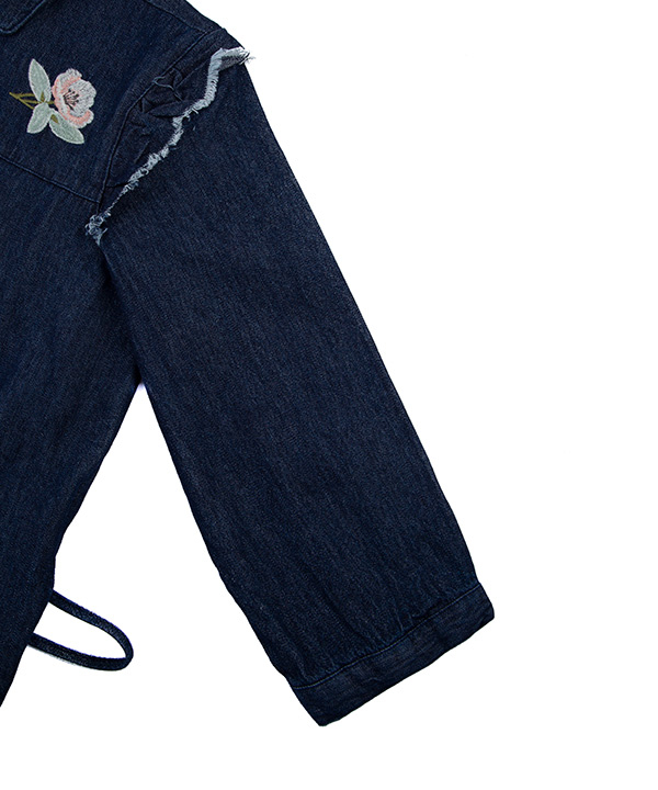 مانتو جین اسپرت دکمه دار آبی جوتی جینز Jooti Jeans