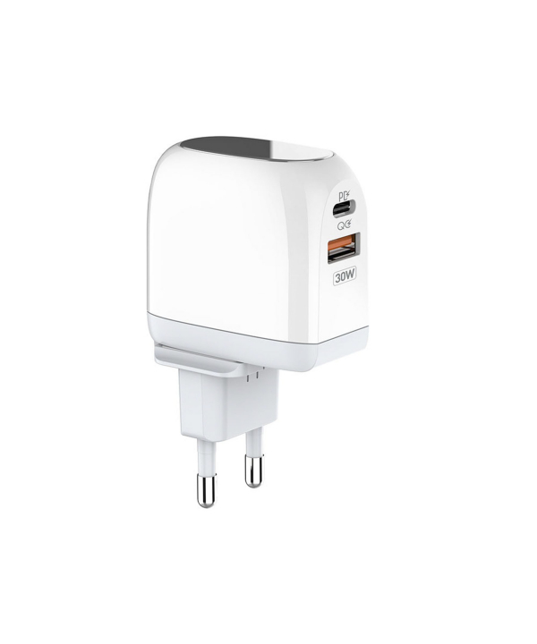 شارژر دیواری 30 وات کینگ استار مدل KW215 PD به همراه کابل USB-C