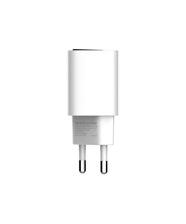 شارژر دیواری 30 وات کینگ استار مدل KW180 PD به همراه کابل USB-C