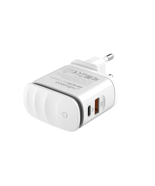 شارژر دیواری 25 وات سیبراتون مدل SW2225i PD به همراه کابل لایتنینگ