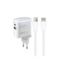 شارژر دیواری 25 وات سیبراتون مدل SW2225C PD به همراه کابل USB-C