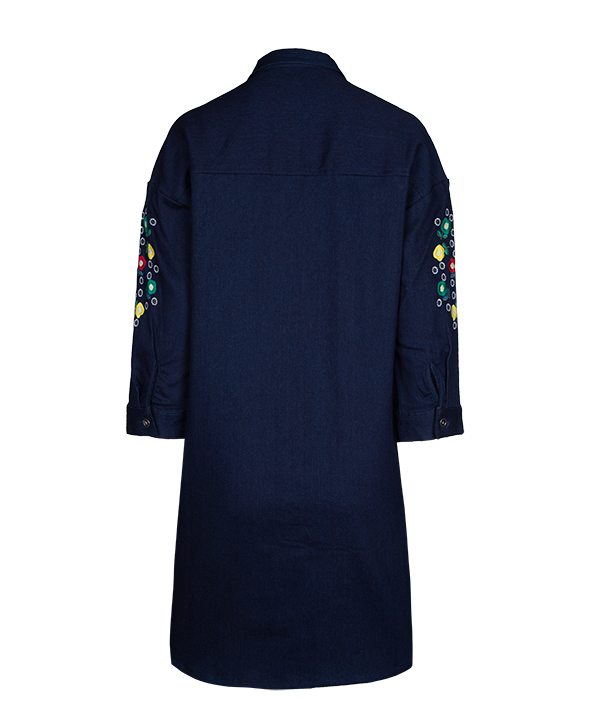 مانتو زنانه جین گلدوزی شده جوتی جینز Jooti Jeans