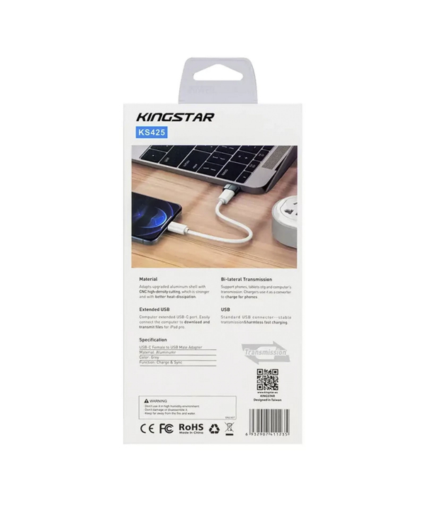 مبدل USB-C به USB OTG کینگ استار مدلKS425