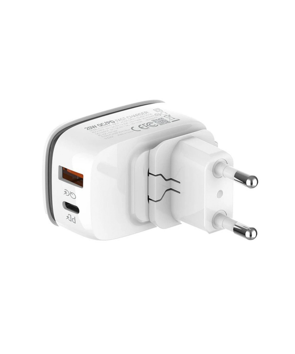 شارژر دیواری 20 وات کینگ استار مدل KW193i PD به همراه کابل لایتنینگ به USB-C