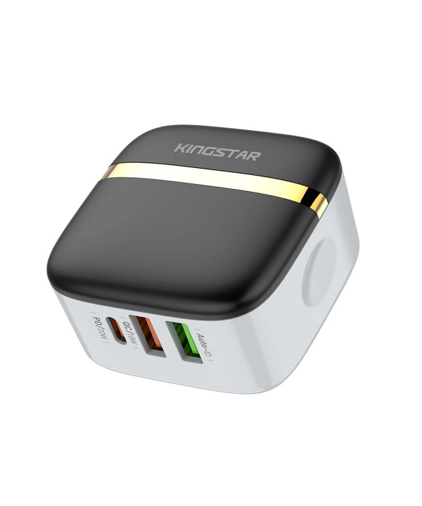 شارژر دیواری 32 وات کینگ استار مدل KW196 PD به همراه کابل USB-C