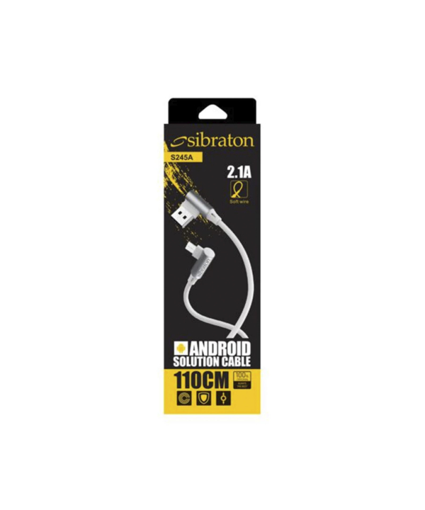 کابل تبدیل USB به microUSB سیبراتون مدل S245A طول 1.1 متر