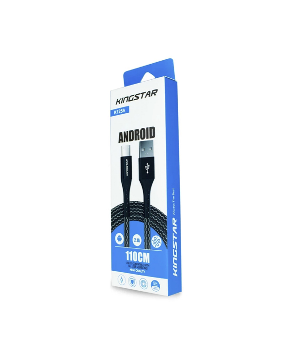 کابل تبدیل USB به microUSB کینگ استار مدل K125A طول 1.1 متر