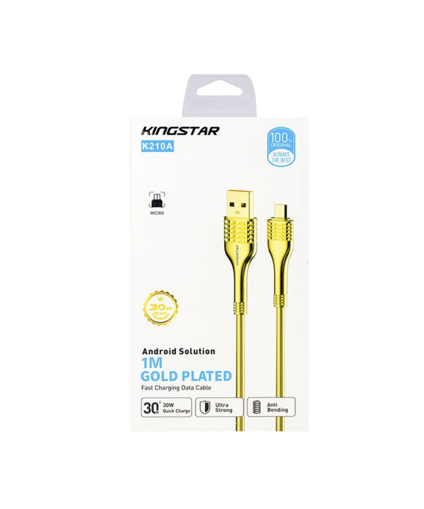 کابل تبدیل USB به MicroUSB کینگ استار مدل K210A طول 1 متر