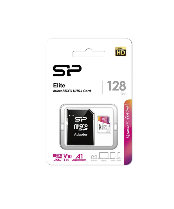 کارت حافظه microSDXC سیلیکون پاور مدل Colorful Elite کلاس 10 استاندارد UHC-I U1 سرعت 100MBps
