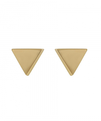 گوشواره طلا مثلث آینه ای تاج Taj کد 1221