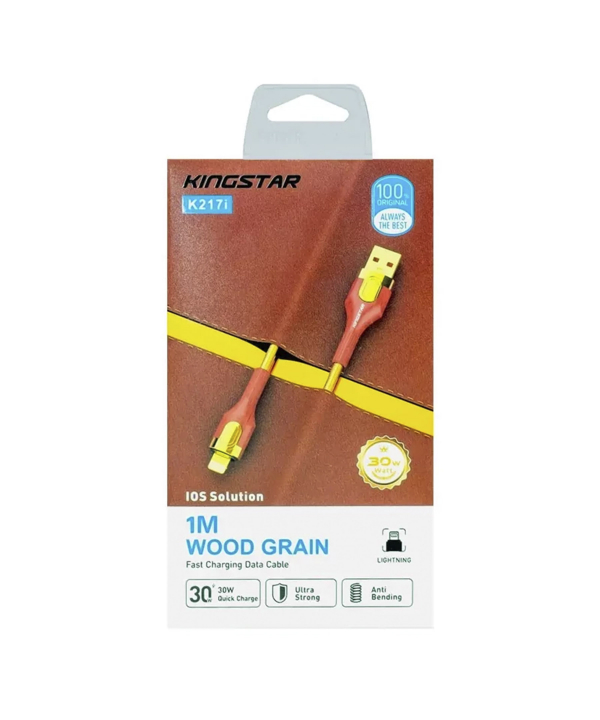 کابل تبدیل USB به لایتنینگ کینگ استار مدل K217i طول 1 متر