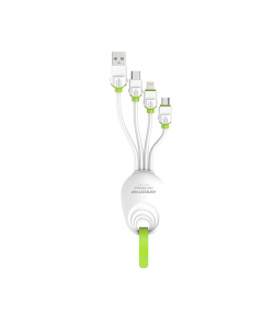 کابل تبدیل USB به USB-C/MicroUSB/لایتنینگ کینگ استار مدل K305