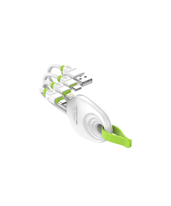 کابل تبدیل USB به USB-C/MicroUSB/لایتنینگ کینگ استار مدل K305