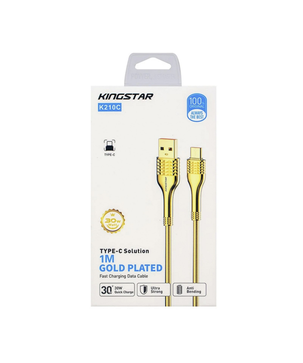 کابل تبدیل USB به USB-C کینگ استار مدل K210C طول 1 متر