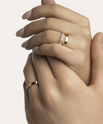 انگشتر طلا سیمپل تاج Taj کد 26979