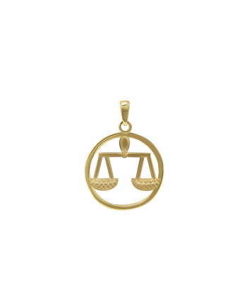 آویز طلا ماه تولد مهر تاج Taj کد 26765