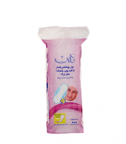 نوار بهداشتی بال دار مشبک صورتی ناین Nine بسته 10 عددی