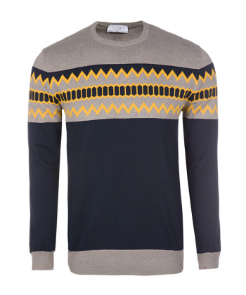 پلیور مردانه ال آر سی LRC طرح ژاکارد