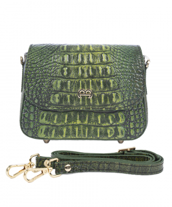 کیف دوشی چرم طبیعی زنانه منط مدل B214