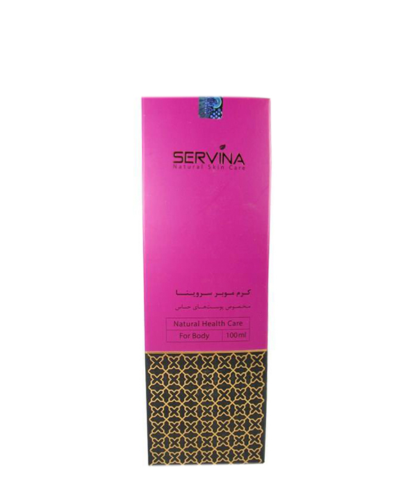 کرم مو بر بدن سروینا Servina مدل Senestive Skin حجم 100 میلی لیتر