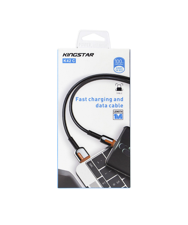 کابل تبدیل USB به USB-C کینگ استار مدل K42C طول 1 متر