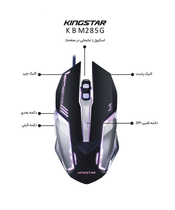 ست گیمینگ کینگ استار مدل KBM285G
