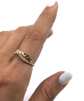 انگشتر آس هانیه هماتیت گلد Hematite Gold کد 131987