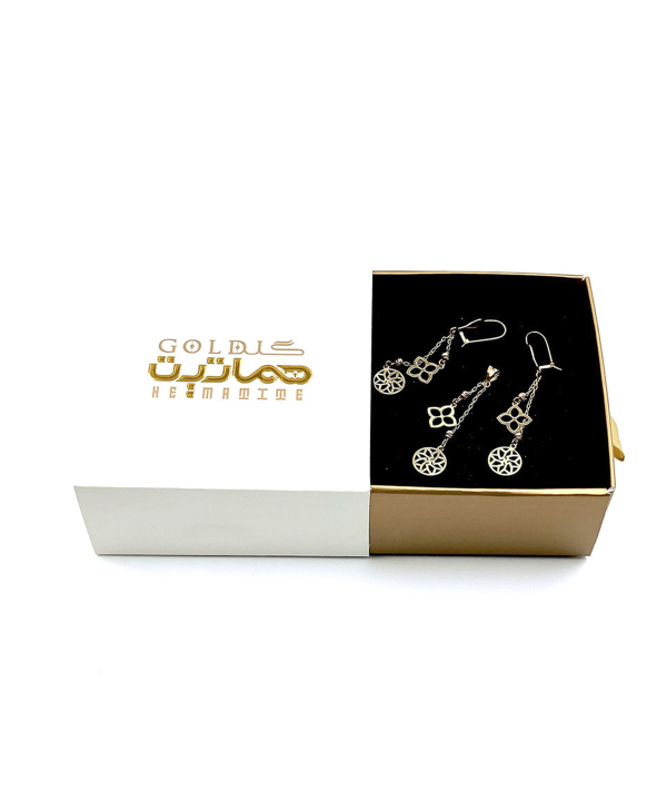 نیم ست کیمیا زیبا هماتیت گلد Hematite Gold کد 131811