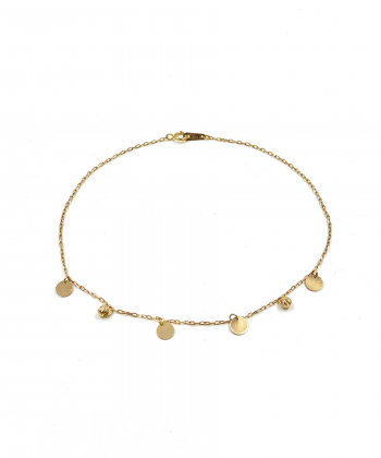 پابند طرح سکه ای هماتیت گلد Hematite Gold کد 131833