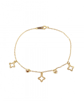 دستبند دلنیا زرد هماتیت گلد Hematite Gold کد 131843