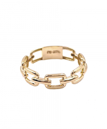 انگشتر مینیمال نازنین هماتیت گلد Hematite Gold کد 132075