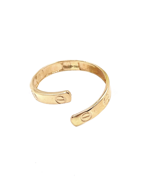 انگشتر مینیمال ونوس هماتیت گلد Hematite Gold کد 132089