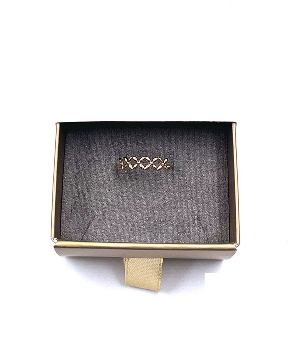 انگشتر مینیمال آدرینا هماتیت گلد Hematite Gold کد 132094